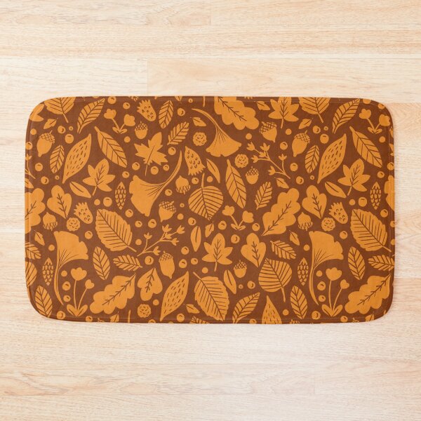 Item preview, Autumn Leavs on Rust designed and sold by latheandquill.