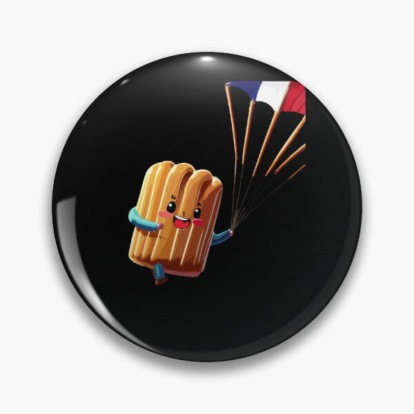 Item preview, Canelé de bordeaux mouthwatering french pastry on a French Parachute t-shirt designed and sold by lemamis.