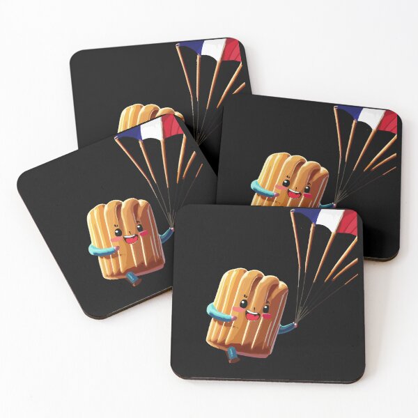 Item preview, Canelé de bordeaux mouthwatering french pastry on a French Parachute t-shirt designed and sold by lemamis.