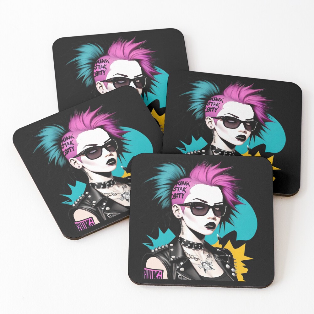 Item preview, Coasters (Set of 4) designed and sold by RiffRaffGraffix.