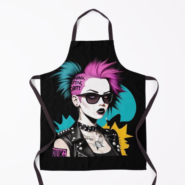 Item preview, Cyberpunk Rocker Girl designed and sold by RiffRaffGraffix.