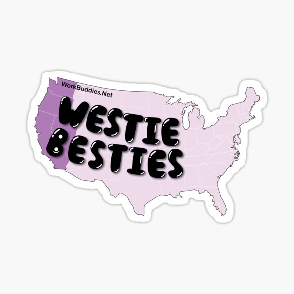 Work Buddies Westie Bestie Sticker