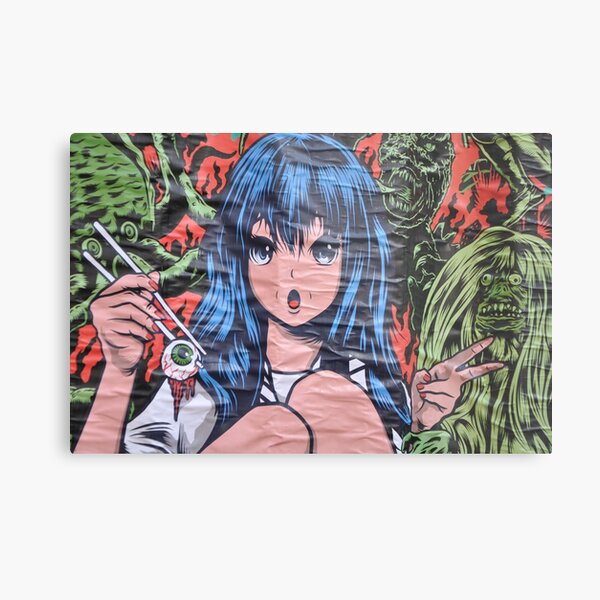 scary Metal Print
