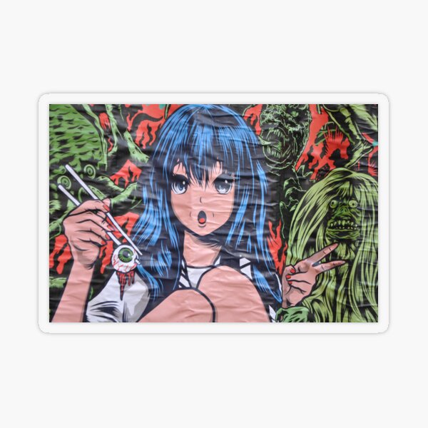 scary Transparent Sticker