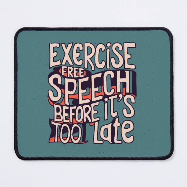 Item preview, Exercise Free Speech Typography: A Timely Message designed and sold by TrendyArtInk.