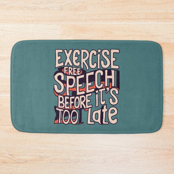 Item preview, Exercise Free Speech Typography: A Timely Message designed and sold by TrendyArtInk.