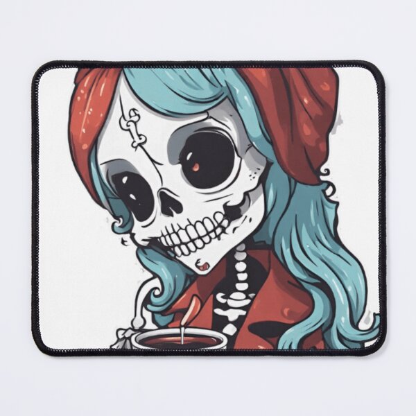 Item preview, Female Skeleton, Halloween Coffee Drinking Skeleton designed and sold by ishitastore08.