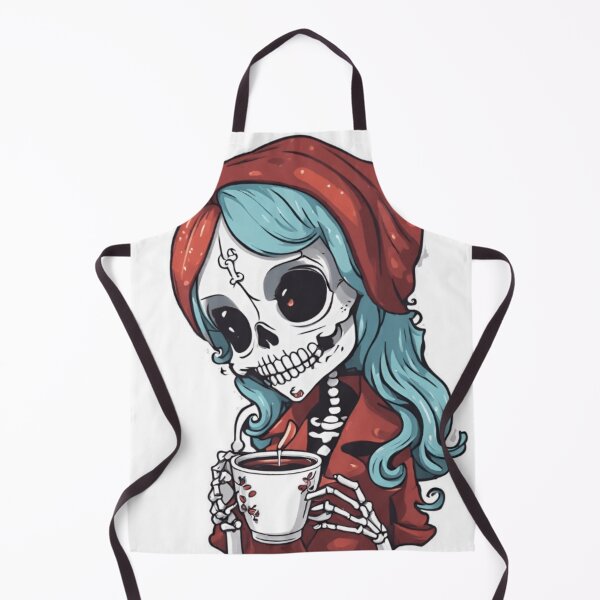 Item preview, Female Skeleton, Halloween Coffee Drinking Skeleton designed and sold by ishitastore08.