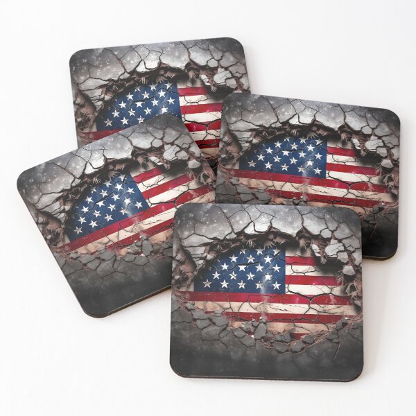 Item preview, unbreakable american flag digital print designed and sold by dcrc.