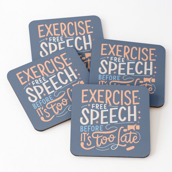 Item preview, Exercise Free Speech Typography: A Timely Message designed and sold by TrendyArtInk.