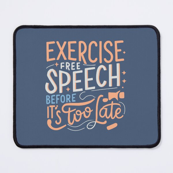 Item preview, Exercise Free Speech Typography: A Timely Message designed and sold by TrendyArtInk.