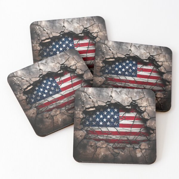 Item preview, unbreakable american flag digital print designed and sold by dcrc.