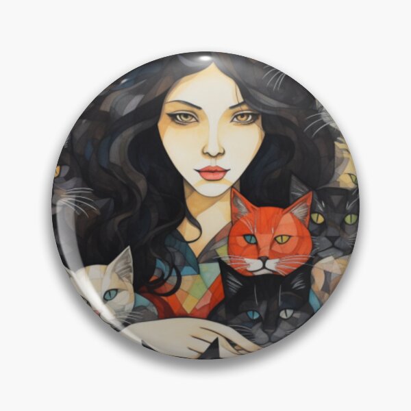 Item preview, A woman's love for cats while traveling designed and sold by Cat Lady's  Chic Corner.