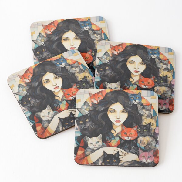Item preview, A woman's love for cats while traveling designed and sold by Cat Lady's  Chic Corner.