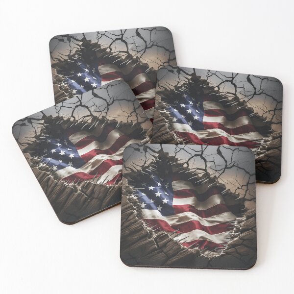 Item preview, unbreakable american flag digital print designed and sold by dcrc.