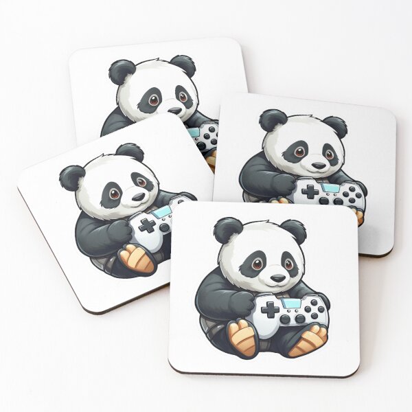 Item preview, Gaming Panda with Controller designed and sold by ArtFromBeyond.