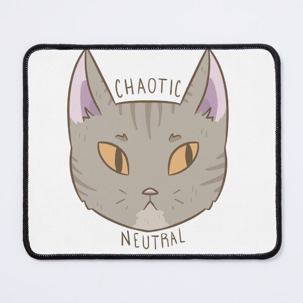 Item preview, Chaotic Neutral Cat designed and sold by AvalonSkyeArt.