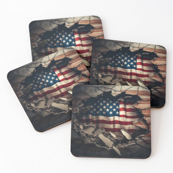 Item preview, unbreakable american flag digital print designed and sold by dcrc.