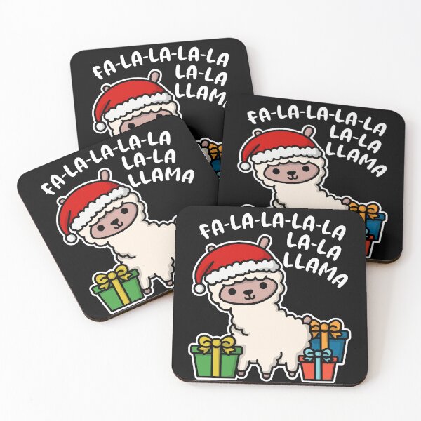 Item preview, Christmas Xmas Day Fa La Llama Kawaii Funny Design designed and sold by MeowsAndMakes.