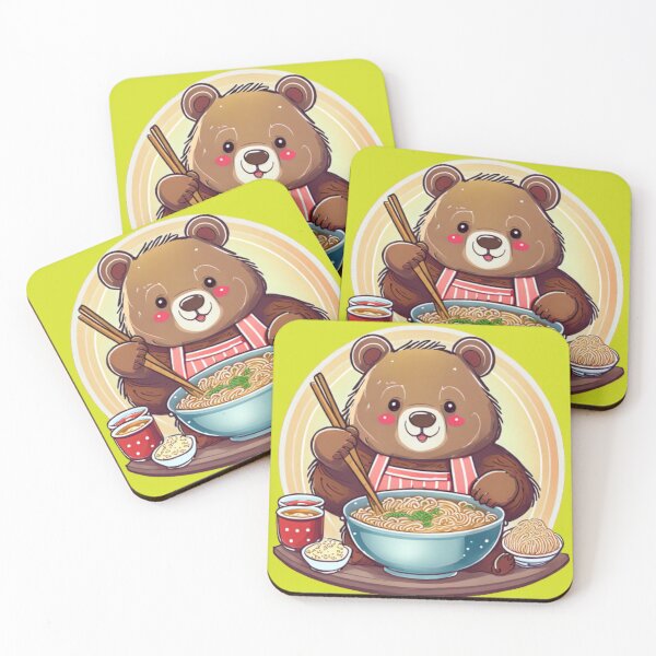 Item preview, Fat bear week:A Little Bear's eating Spaghetti feast designed and sold by Stickboutique.