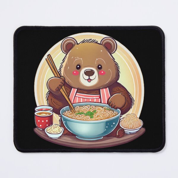 Item preview, Fat bear week:A Little Bear's eating Spaghetti feast designed and sold by Stickboutique.