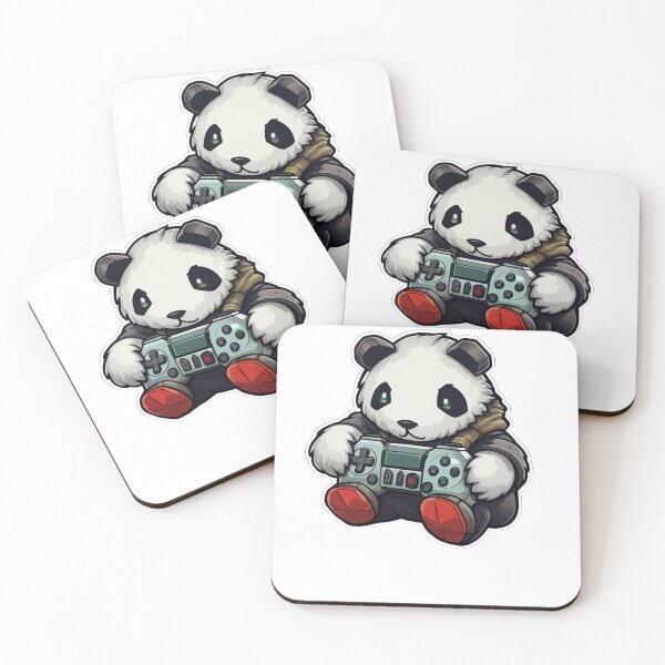 Item preview, Gaming Panda with Controller designed and sold by ArtFromBeyond.