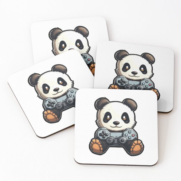 Item preview, Gaming Panda with Controller designed and sold by ArtFromBeyond.
