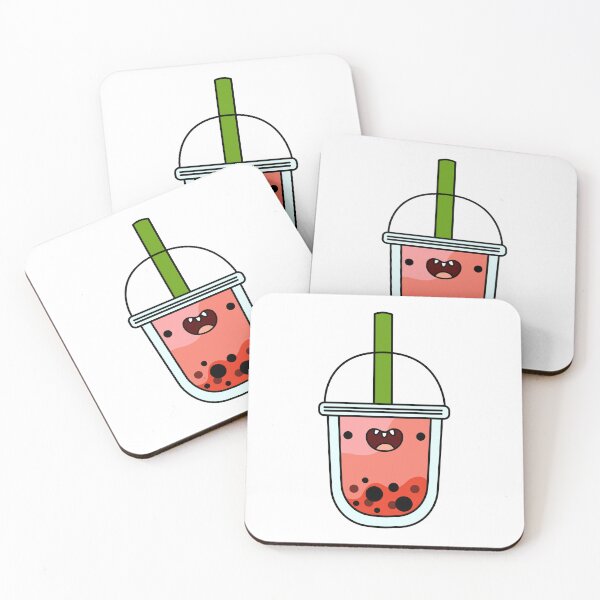 Item preview, Kawaii Strawberry Boba Tea designed and sold by kawaiilife.