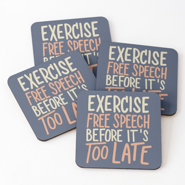 Item preview, Exercise Free Speech Typography: A Timely Message designed and sold by TrendyArtInk.