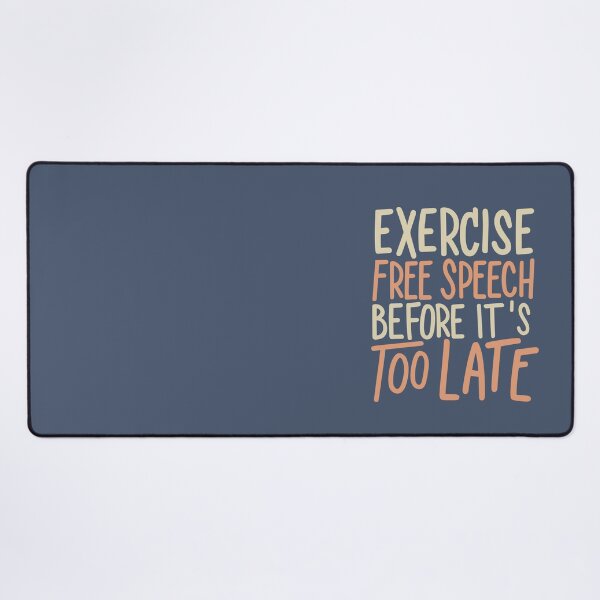 Item preview, Exercise Free Speech Typography: A Timely Message designed and sold by TrendyArtInk.