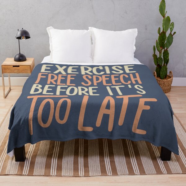 Item preview, Exercise Free Speech Typography: A Timely Message designed and sold by TrendyArtInk.