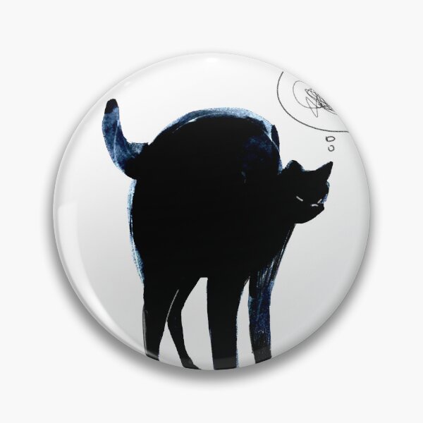 Item preview, thinking black cat designed and sold by joearc.