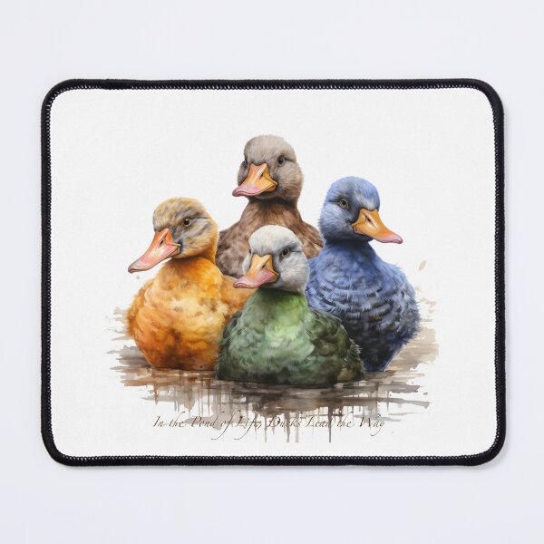Item preview, In the Pond of Life, Ducks Lead the Way designed and sold by whitebirchmerch.