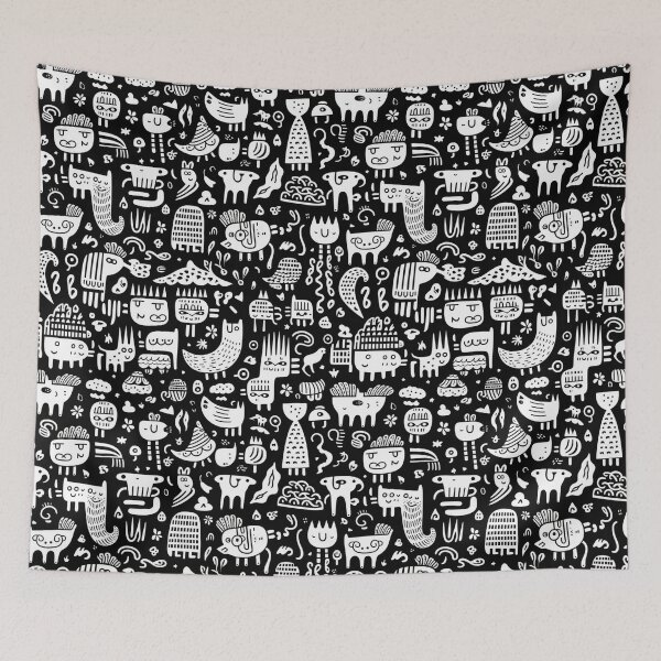 Item preview, Artistic Animal Doodles designed and sold by natthaaekf.