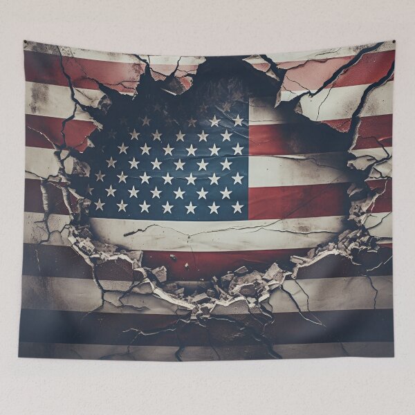 Item preview, unbreakable american flag digital print designed and sold by dcrc.