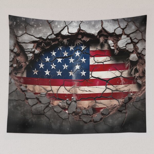 Item preview, unbreakable american flag digital print designed and sold by dcrc.