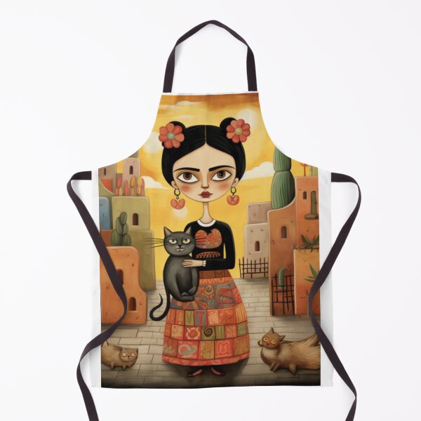 Item preview, lady and her cat embarking on various escapades designed and sold by Cat Lady's  Chic Corner.