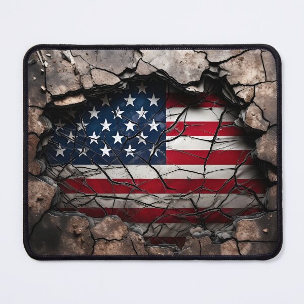 Item preview, unbreakable american flag digital print designed and sold by dcrc.