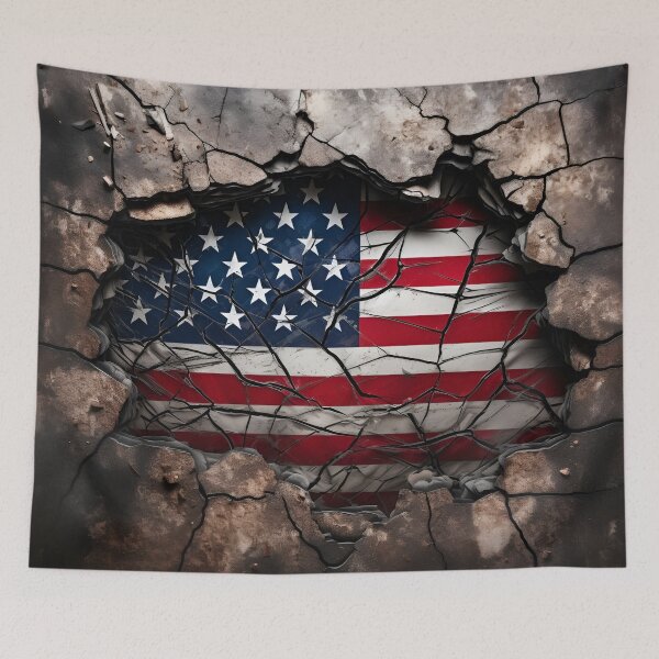 Item preview, unbreakable american flag digital print designed and sold by dcrc.