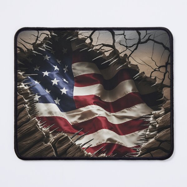 Item preview, unbreakable american flag digital print designed and sold by dcrc.