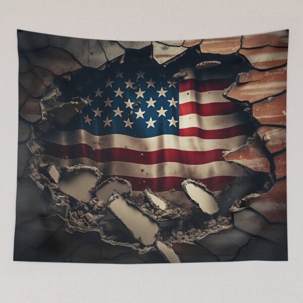 Item preview, unbreakable american flag digital print designed and sold by dcrc.