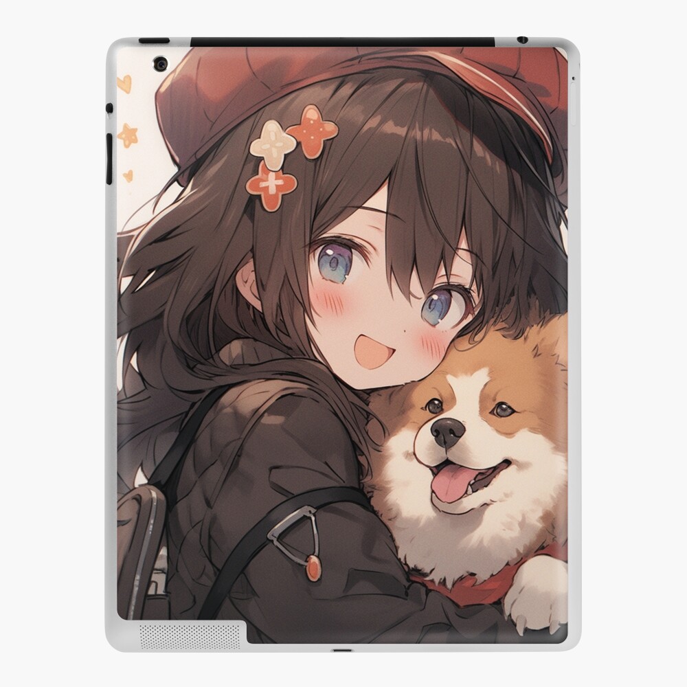 Anime Girl with Dog