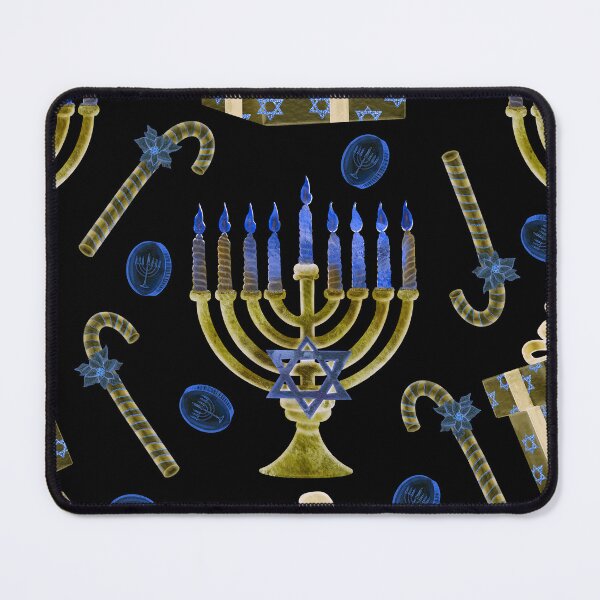 Item preview, Hanukkah Holiday With Menorahs, Gift Boxes, Coins Pattern designed and sold by DEC02.