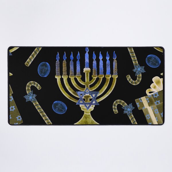 Item preview, Hanukkah Holiday With Menorahs, Gift Boxes, Coins Pattern designed and sold by DEC02.
