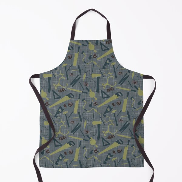 Item preview, Carpenters Tools in Blue and Green Small Scale, Woodworking, Tradesman Gift designed and sold by TheTradesStore.