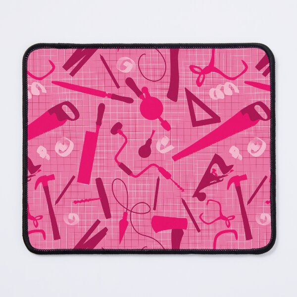 Item preview, Carpenters Tools in Pink Small Scale, Woodworking, Tradesman Gift, Women in Construction designed and sold by TheTradesStore.