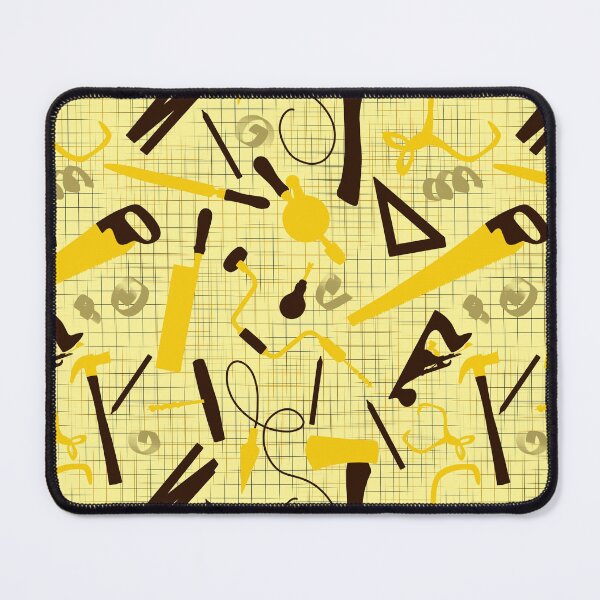 Item preview, Carpenters Tools in Yellow and Black Small Scale, Woodworking, Tradesman Gift designed and sold by TheTradesStore.