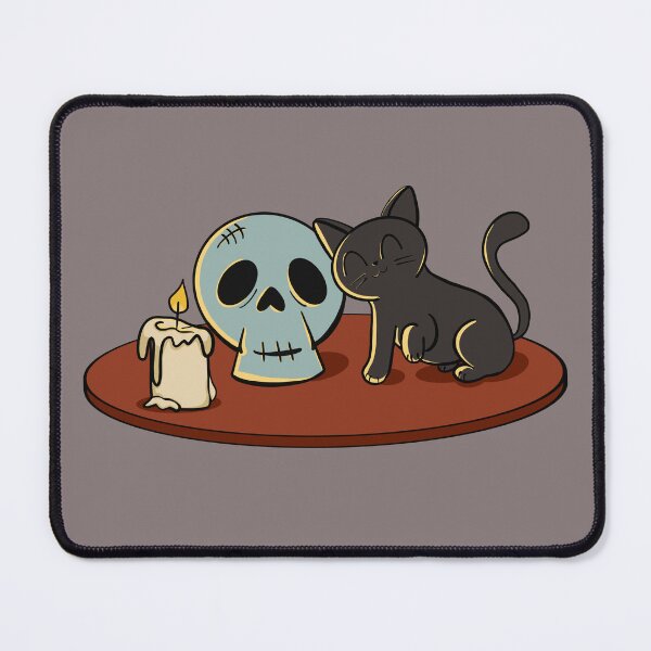Item preview, Kitty and Skull (Original) designed and sold by makell-creates.