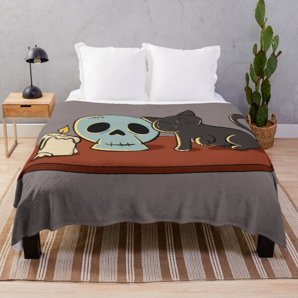 Item preview, Kitty and Skull (Original) designed and sold by makell-creates.