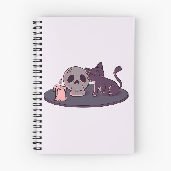 Item preview, Kitty and Skull (Purple) designed and sold by makell-creates.